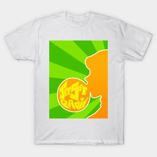 Popping Magical Girl [Orange Silhouette] T-Shirt